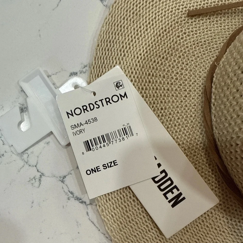 New Steve Madden Ivory Wide Brim Sun Hat Western Beach Nordstrom Coastal Cowgirl